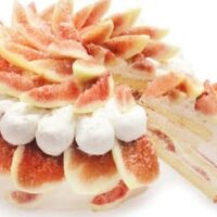 「いちじくとアップルティークリームのショートケーキ」カフェコムサから！8月はぷちぷち食感のいちじく使用