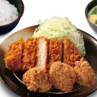 松のや 上ロースかつ盛合せ100円引きセール！「上ロースかつ＆唐揚げ定食」「上ロースかつ＆海老フライ1尾定食」「上ロースかつ＆ヒレかつ1枚定食」など対象