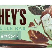 「HERSHEY'Sチョコレートアイスバー＜ザクザクチョコミント＞」チョコミン党向けアイス新商品！ブラッククッキー＆チョコチップ入り