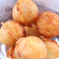 【実食】ミニストップ「ちびたこやみつきソース」コク旨＆ピリ辛のダブルソース入り！外カリッと香ばしい〜