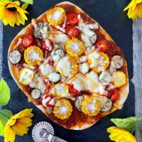 今どきの夏やさいピザ！