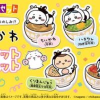すき家×ちいかわ すきすきセット「ちいかわ ダイカットマグネット」ちいかわ・はちわれ・うさぎ・くりまんじゅう・モモンガ