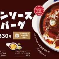 松屋 2023年ラストの一皿「ブラウンソースハンバーグ定食」12月26日10時から販売開始