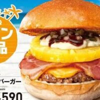 ロッテリア「BBQパイン絶品チーズバーガー」「BBQパインリブサンド ポーク」ハワイアンバーガーフェア第2弾！