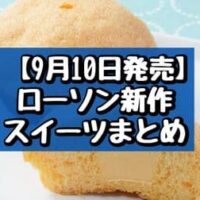 【9月10日発売】ローソン 新作スイーツまとめ「とろサクっ！クリームメロンパン」「ザクザクショコラチーズケーキ」など