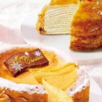 ドトール「クリスマスミルクレープ」「クリスマスベイクドチーズケーキ」予約開始！限定デザインのケーキ箱入り