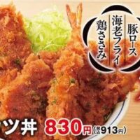 かつや「タレカツ丼」「タレカツ定食」甘じょっぱいタレがしみた豚ロース・海老・ささみ！テイクアウトできるお弁当も