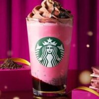 スターバックス「ルビー ショコラ シンフォニー フラペチーノ」バレンタイン第二弾！鮮やかなピンク色のチョコ使用