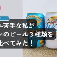 【実飲レポ】ビール苦手な私がキリンのビール3種類を飲み比べてみた「一番搾り生ビール、ホワイトビール、晴れ風」
