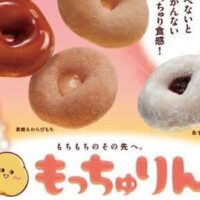ミスタードーナツ「もっちゅりん」もちもちのその先を目指した新食感！きなこ・みたらし・あずき・わらびもちの4種