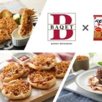 ファン投票で誕生！「ベビースター」×「BAQET」の夢のコラボメニューが登場！パンにベビースターを乗せた「ピザ風ベビースターパン」やデザートまで計3品を期間限定で提供