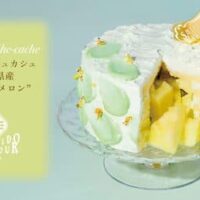 資生堂パーラー銀座本店ショップ限定！静岡県産クラウンメロンを限界まで詰め込んだショートケーキが発売中！7月31日までで配送不可商品です