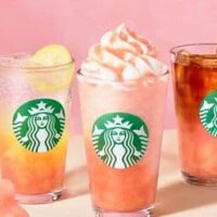 スターバックス新作 桃づくし「ヘブンリー ピーチ フラペチーノ」「チラックス ソーダ ピーチ」「クラフト ジューシー ピーチ ティー」サマー第4弾！