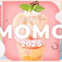 【2025年夏最新】デニーズ 桃デザートまとめ「フレッシュ桃まるごと1個使ったザ・サンデー」「桃のふんわりショートケーキ」など10品
