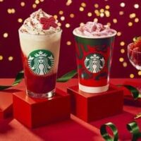 スターバックス新作「ストロベリー & ジョイフルメドレー ティー フラペチーノ」「ストロベリー ムース & ジョイフルメドレー ティー ラテ」11月1日発売！ホリデーの定番「ジンジャーブレッド ラテ」も