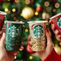 「スターバックス DELIGHT ME チョコレート＆ベリーラテ」ホリデーシーズン限定チルドカップ！きらめく4種類のパッケージデザイン