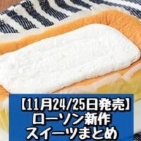 【11月24日/25日発売】ローソン 新商品スイーツまとめ「盛りすぎ！ふわもち生シフォン」「Uchi Cafe×Milk MILKどらもっち」など