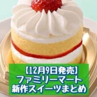 【12月9日発売】ファミリーマート 新商品スイーツまとめ「いちごのショートケーキ」「かじる濃厚ガトーショコラ」など