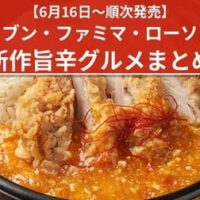 【6月16日～順次発売】セブン・ファミマ・ローソン新作旨辛グルメ特集｜旨辛あんかけ唐揚げ飯・花椒香る担担風水餃子・ピリ辛まぜそば風パスタサラダなど注目の辛うま新商品まとめ