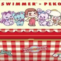 不二家「SWIMMER×PEKO」平成レトロ風ふわふわホットケーキ・ハートクッキー缶など登場！コースタープレゼントも